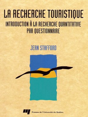 cover image of La recherche touristique